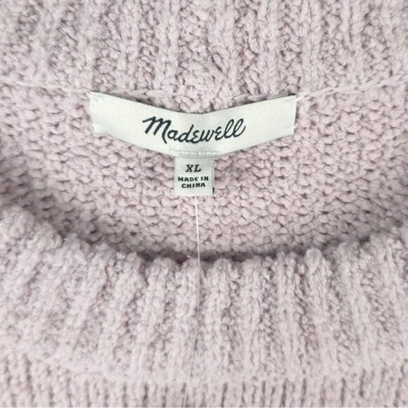 NWT MADEWELL Dotted Bobble Pullover Knit Sweater Pale Lilac Style AG595 Sz XL - Picture 7 of 12